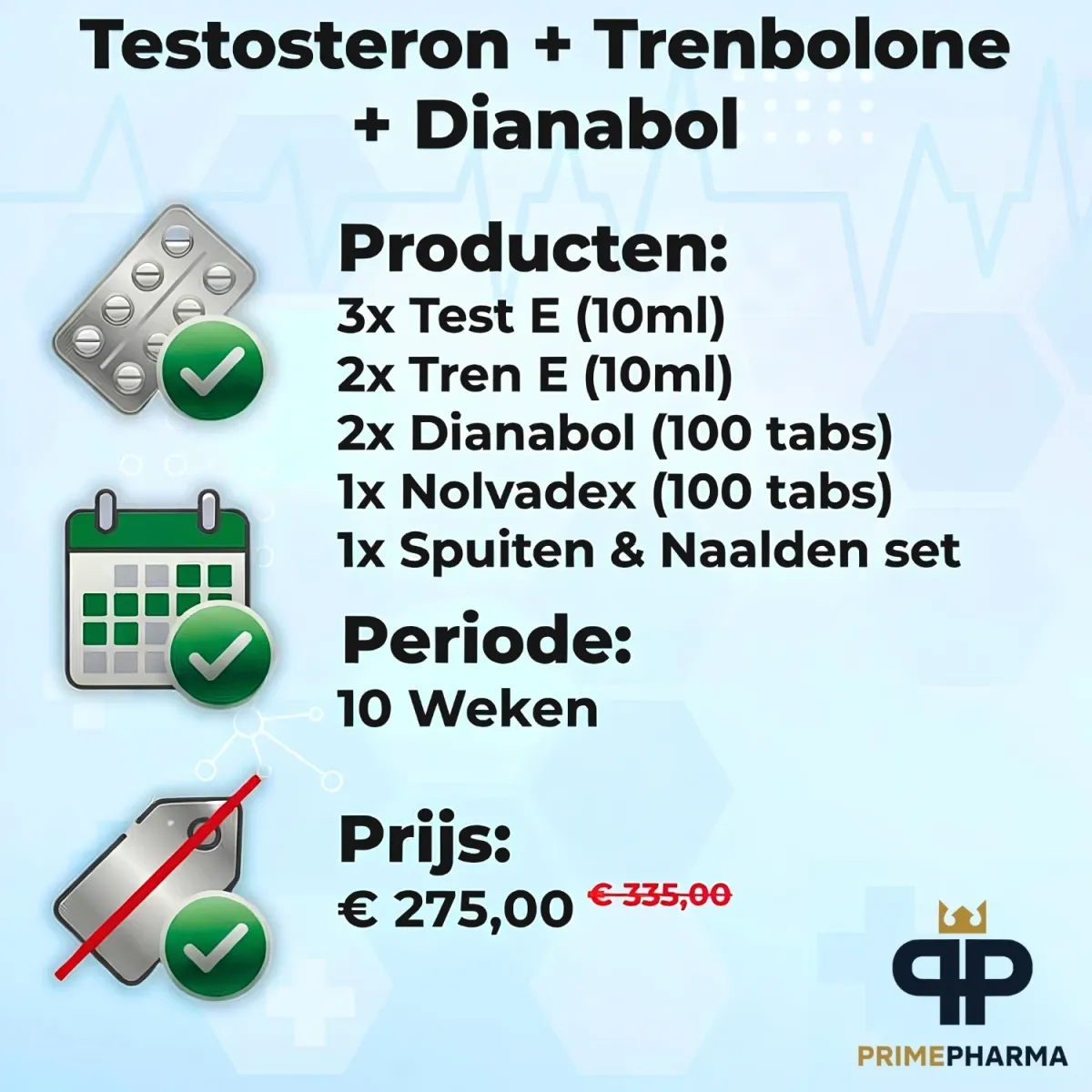 Test E + Tren E + Dianabol - Cycle