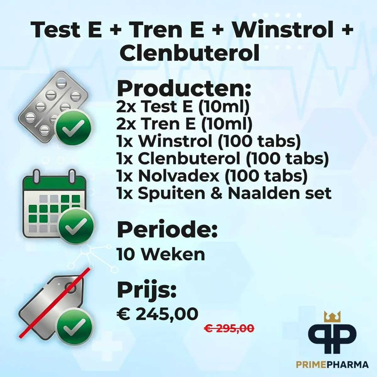 Test E + Tren E + Winstrol + Clenbuterol - Cycle
