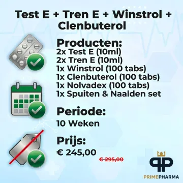 Test E + Tren E + Winstrol + Clenbuterol - Cycle