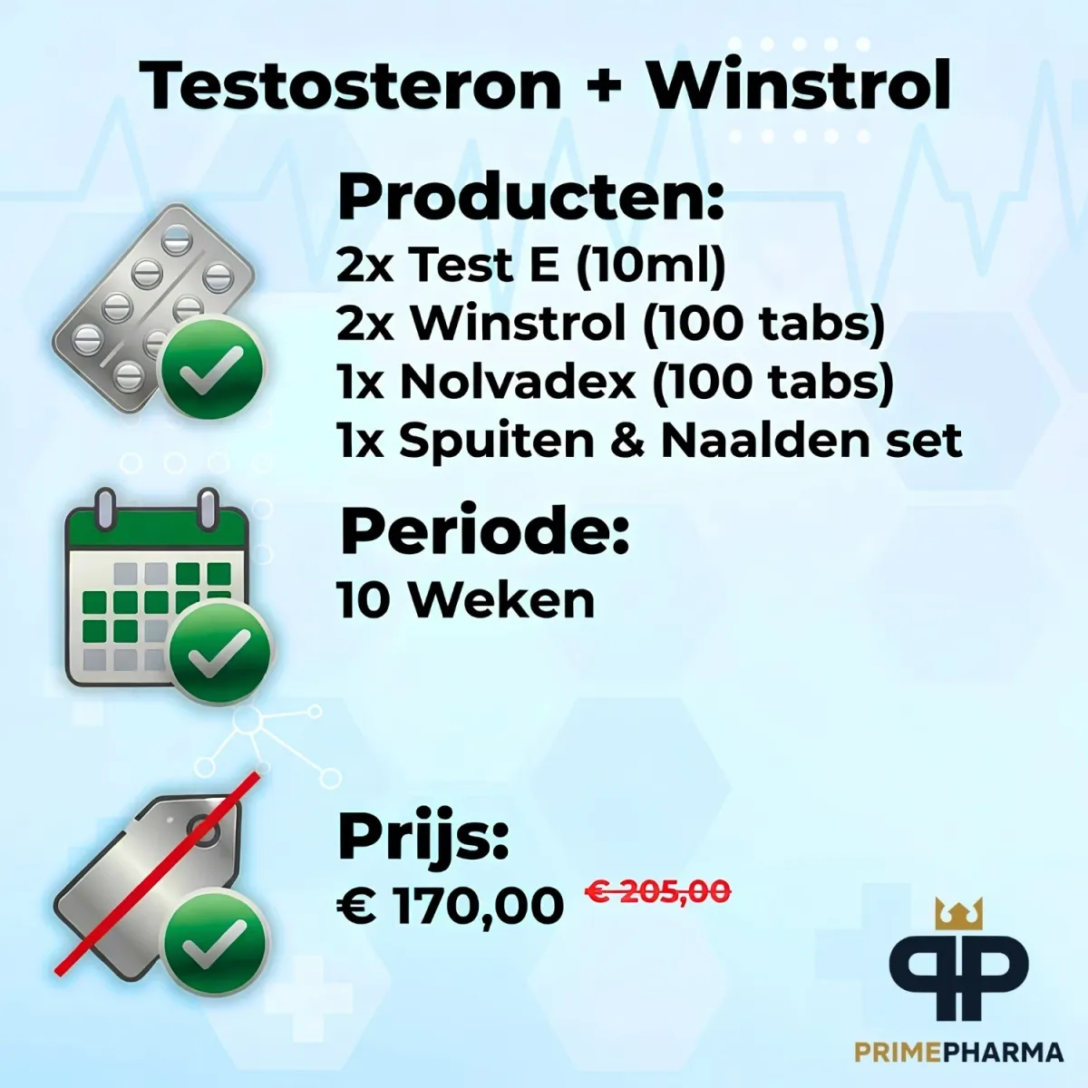 Test E + Winstrol - Cycle