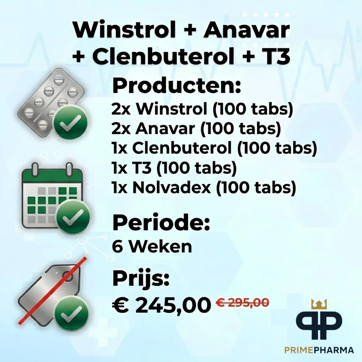 Winstrol + Anavar + Clenbuterol + T3 - Cycle