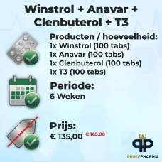Winstrol + Anavar + Clenbuterol + T3 - Vrouwen Winstrol + Anavar + Clenbuterol + T3 - Vrouwen