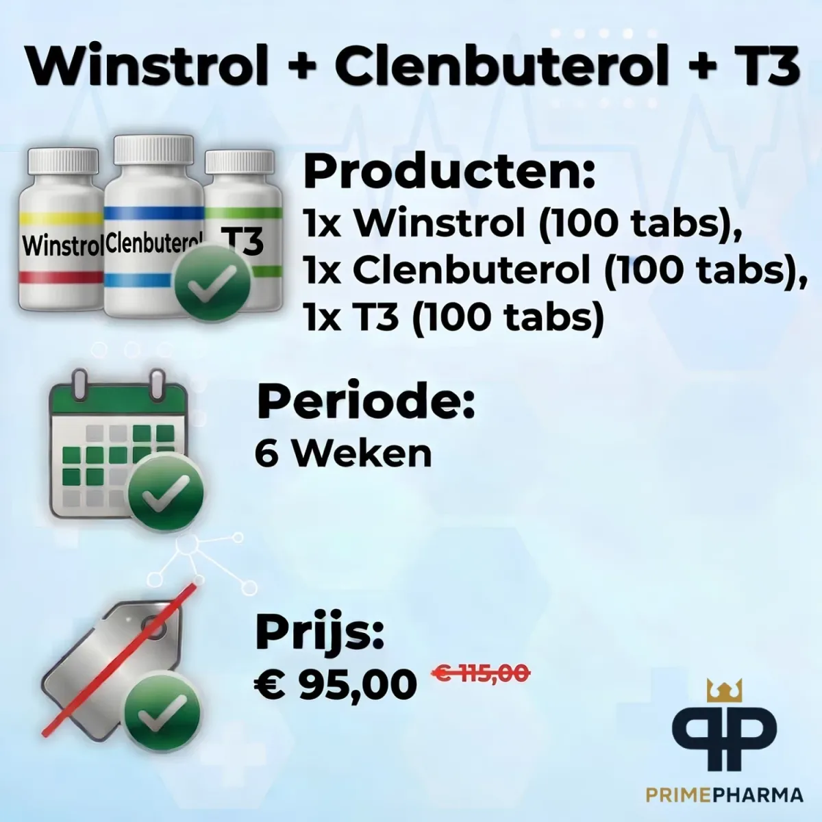 Winstrol + Clenbuterol + T3 - Vrouwen
